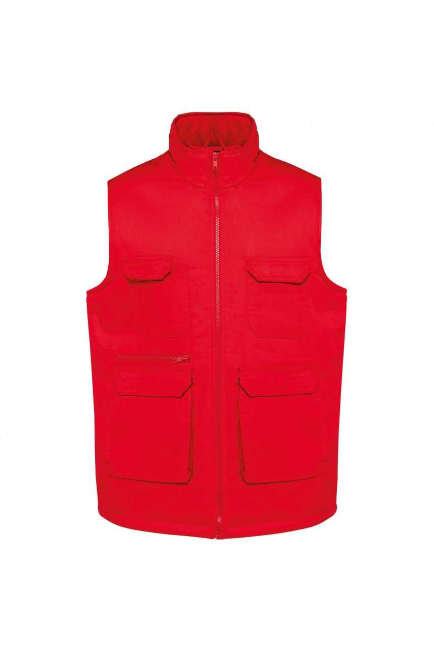 UNISEX PADDED MULTI-POCKET POLYCOTTON VEST