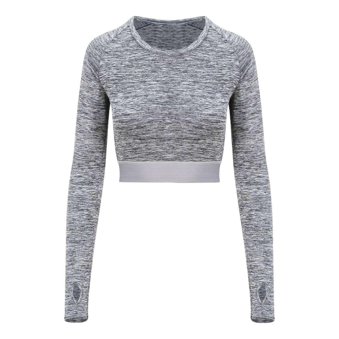 WOMEN'S LONG SLEEVE CROP T