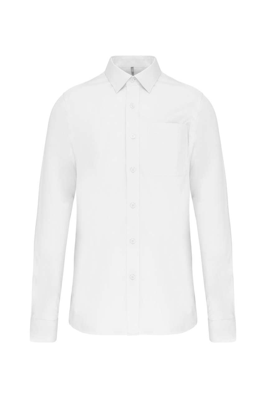 MEN'S LONG-SLEEVED COTTON POPLIN SHIRT
