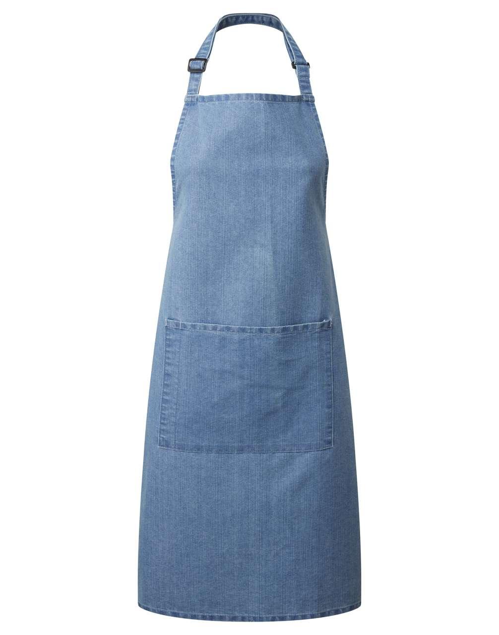 COLOURS COLLECTION BIB APRON WITH POCKET