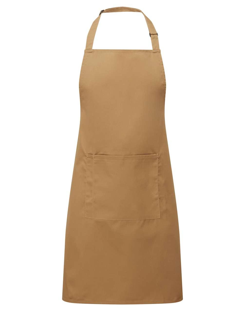 COLOURS COLLECTION BIB APRON WITH POCKET
