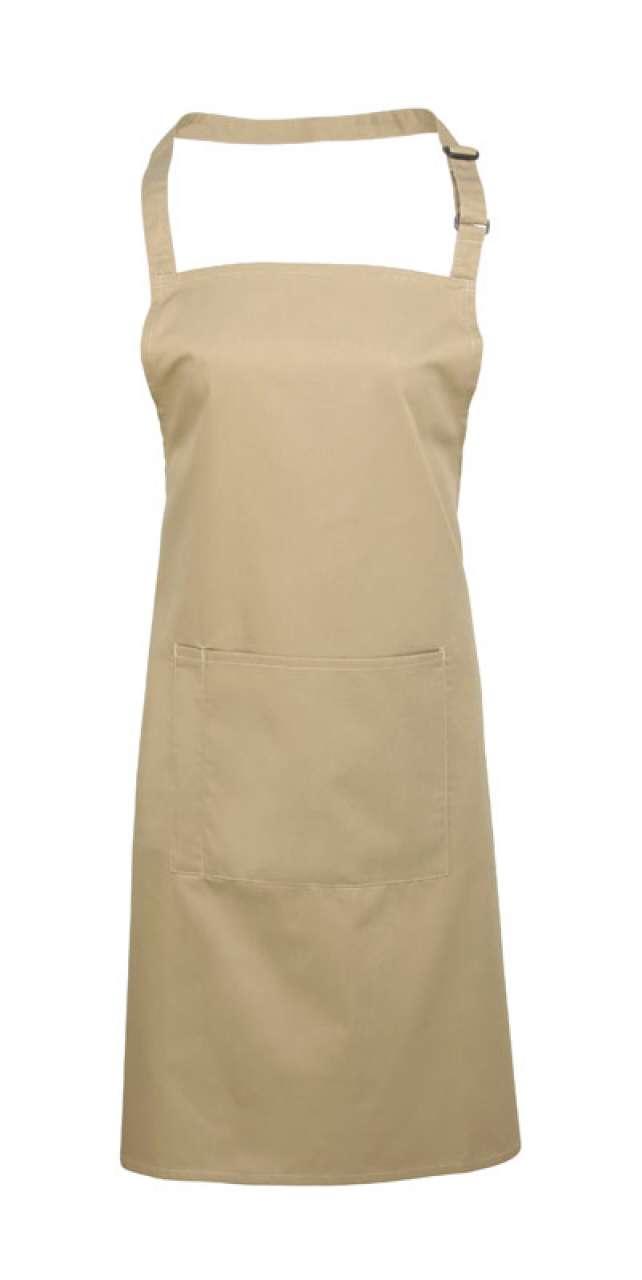COLOURS COLLECTION BIB APRON WITH POCKET
