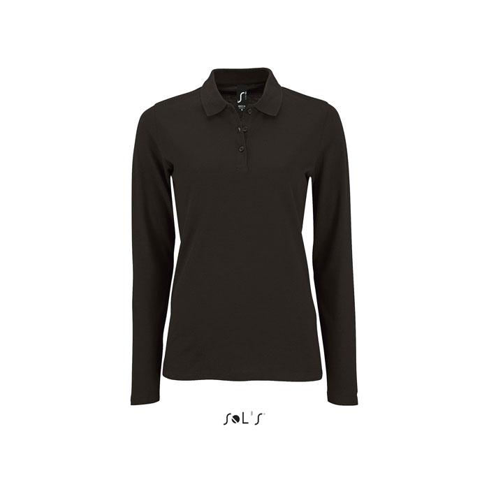 PERFECT női LSL POLO  180 (S02083-BK-XL)