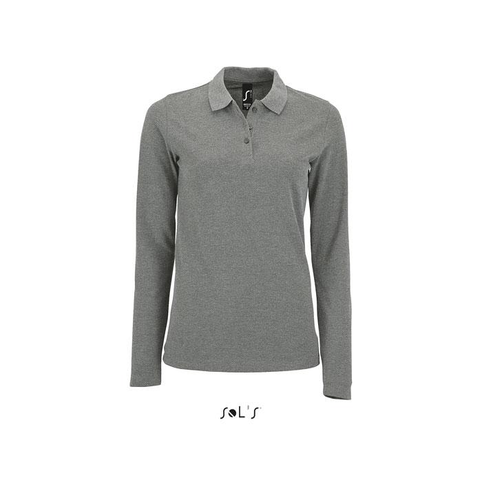 PERFECT női LSL POLO  180 (S02083-GY-3XL)