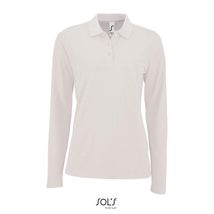 PERFECT női LSL POLO  180 (S02083-WH-3XL)