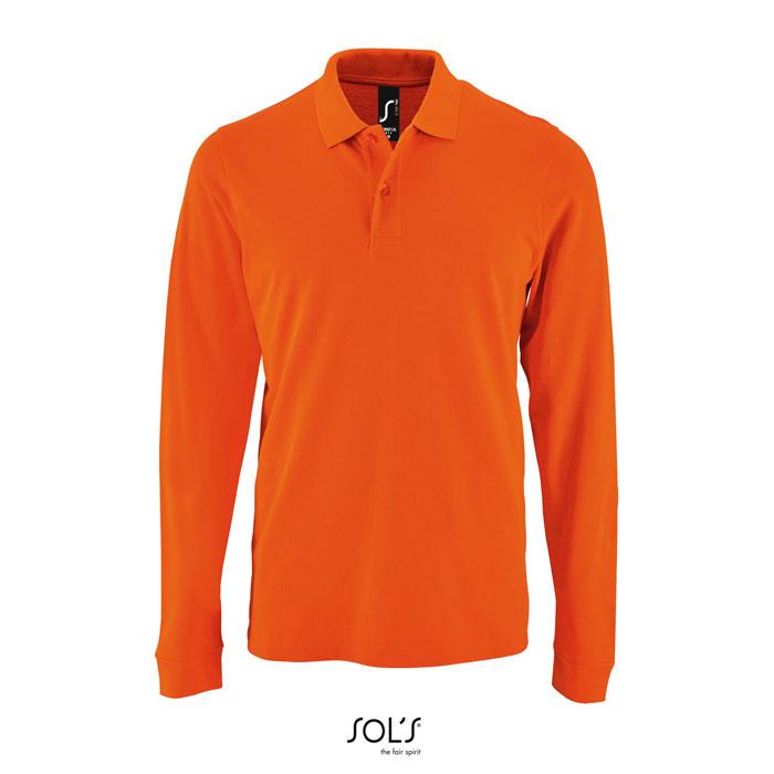 PERFECT MEN LSL POLO 180g (S02087-OR-3XL)