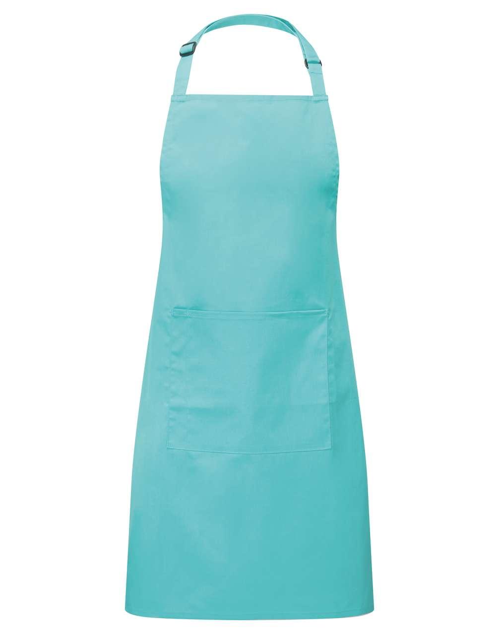 COLOURS COLLECTION BIB APRON WITH POCKET