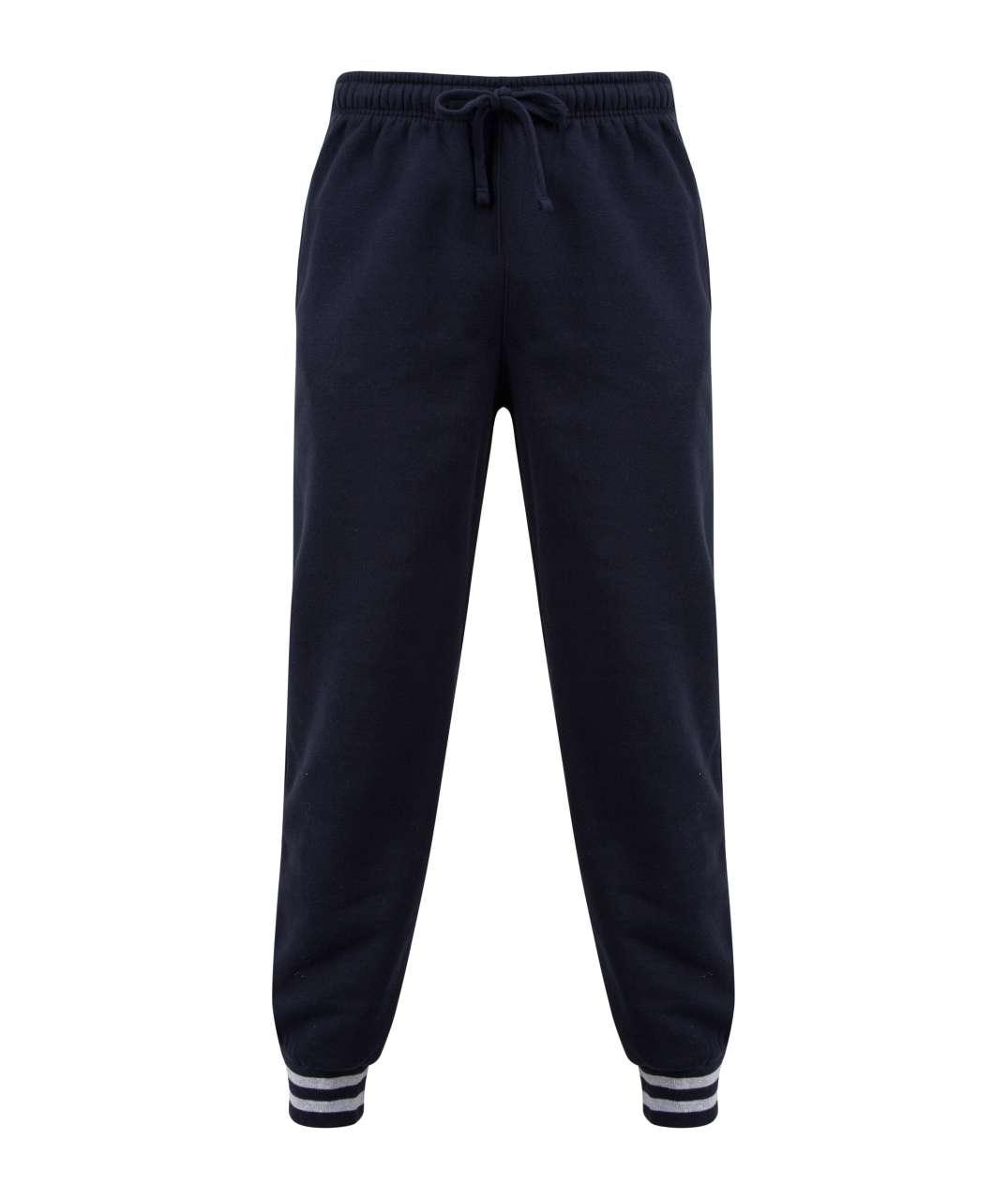 JOGGERS WITH STRIPED CUFFS