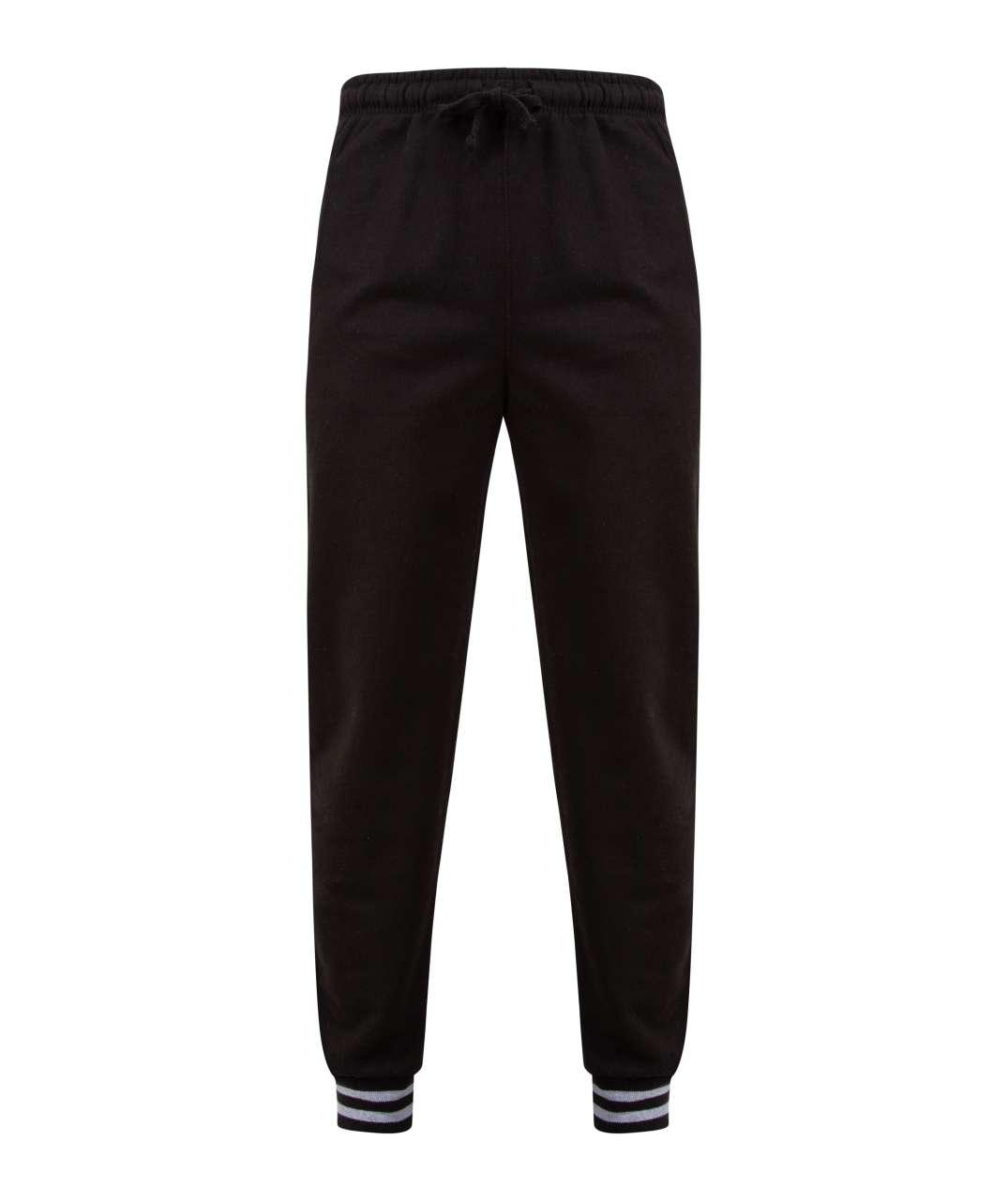 JOGGERS WITH STRIPED CUFFS