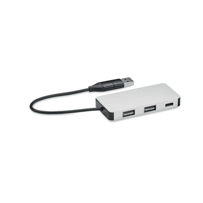 3 portos USB hub, 20 cm kábel (MO2142-14)