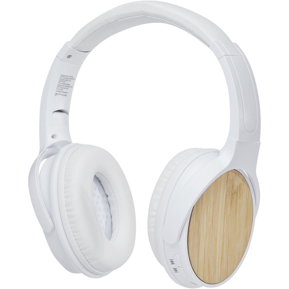 Athos Bluetooth fejhallgató és mikrofon, bambusz, bézs