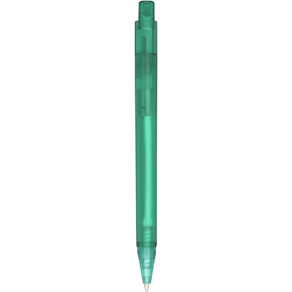 Calypso átlátszó golyóstoll fekete tollbetéttel, zöld