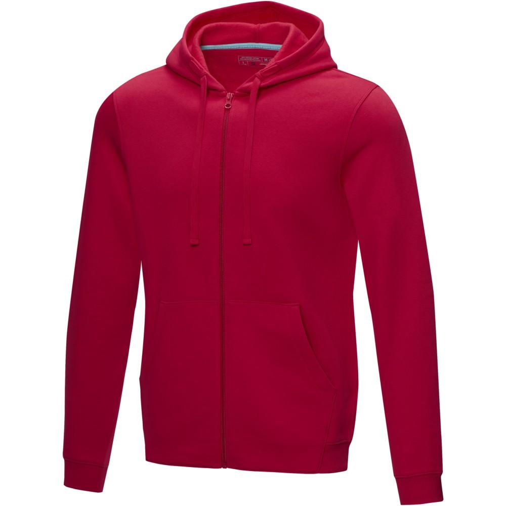 Elevate Ruby férfi organikus kapucnis pulóver, piros, 3XL