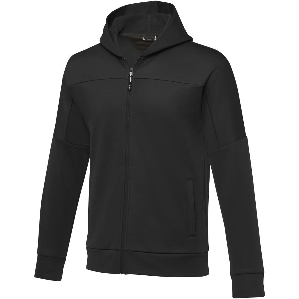 Elevate Nubia férfi cipzáros kötött pulóver, fekete, XL