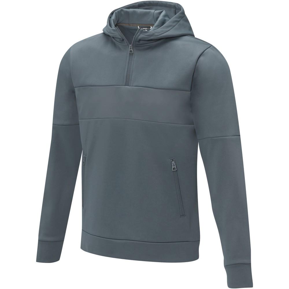 Elevate Sayan férfi félcipzáros kapucnis pulóver, szürke, 3XL