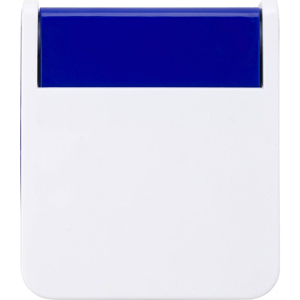 Telefontartó állvány USB kimenetelekkel, műanyag, kék