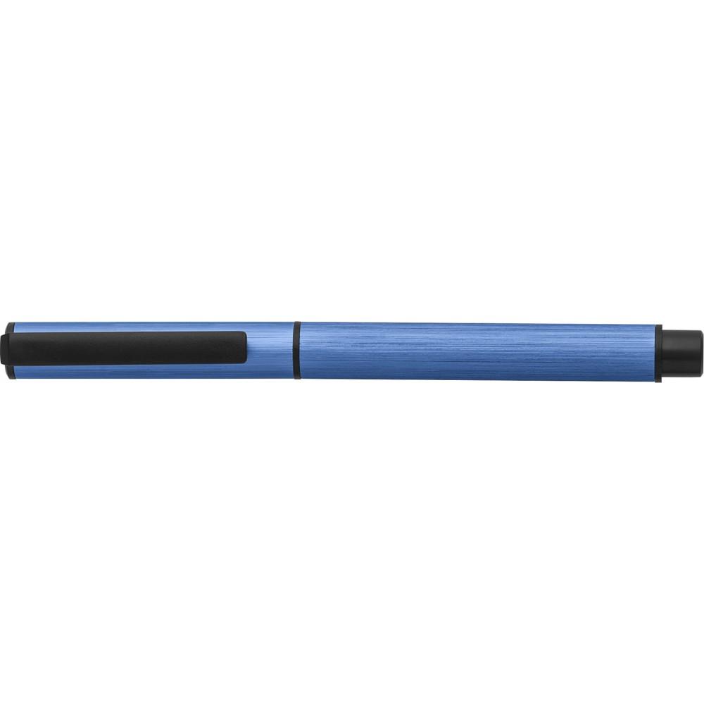 Rollerball toll kék tollbetéttel, alumínium, világoskék