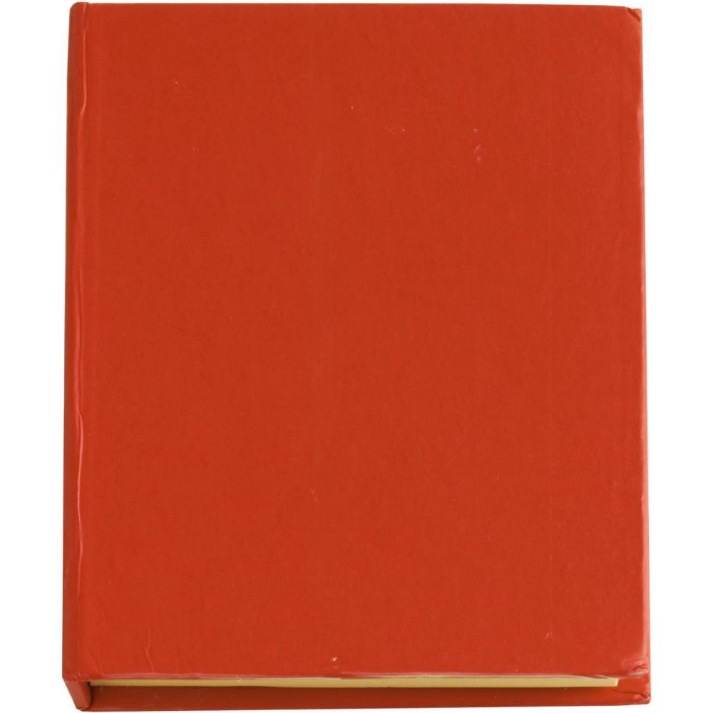 Öntapadó jegyzettömb és jelölők karton borítóval, piros