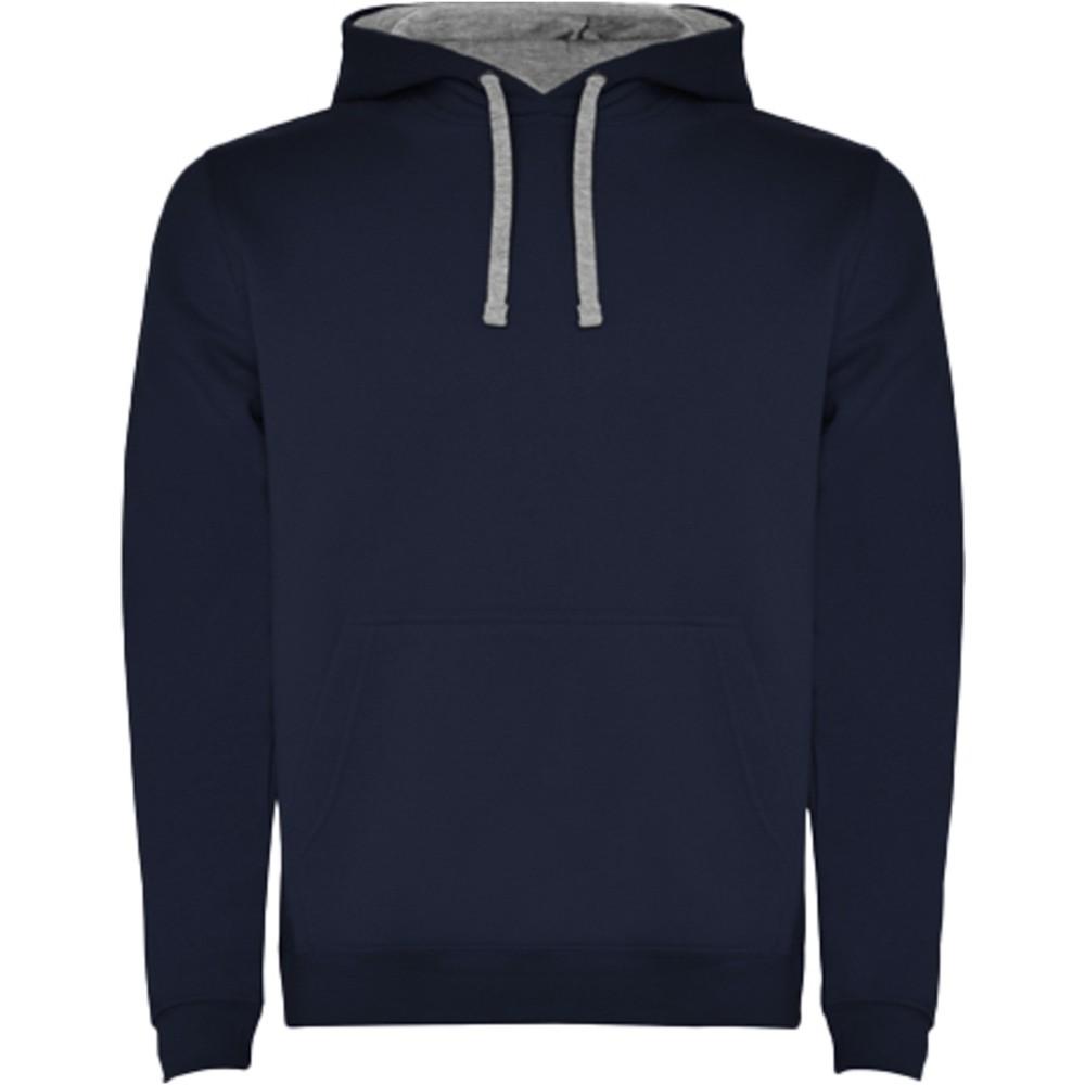 Roly Urban gyerek kapucnis pulóver, Navy Blue, Marl Grey, 7/8