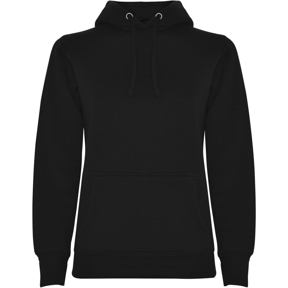 Roly Urban női kapucnis pulóver, Solid black, M