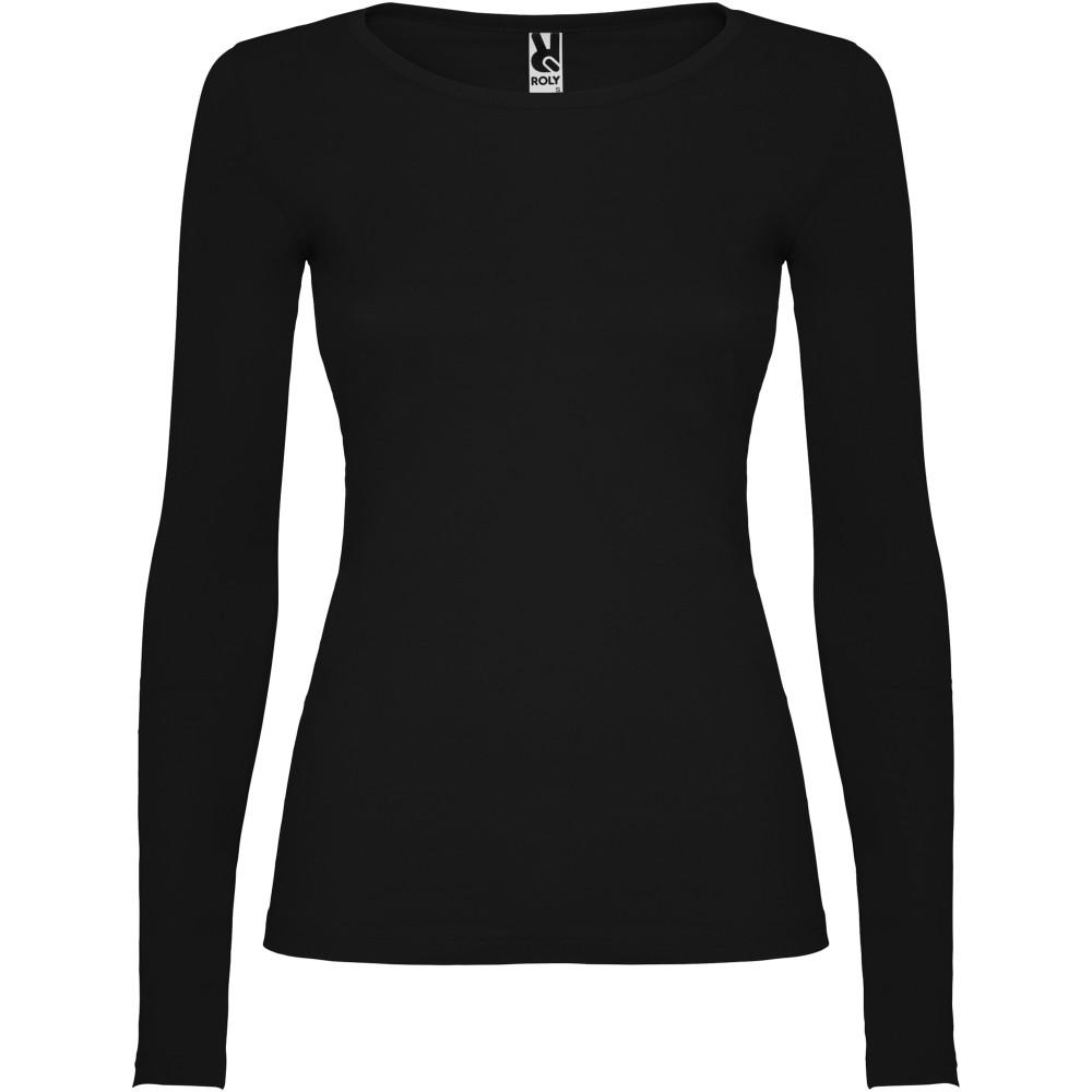 Roly Extreme női hosszúujjú póló, Solid black, 3XL