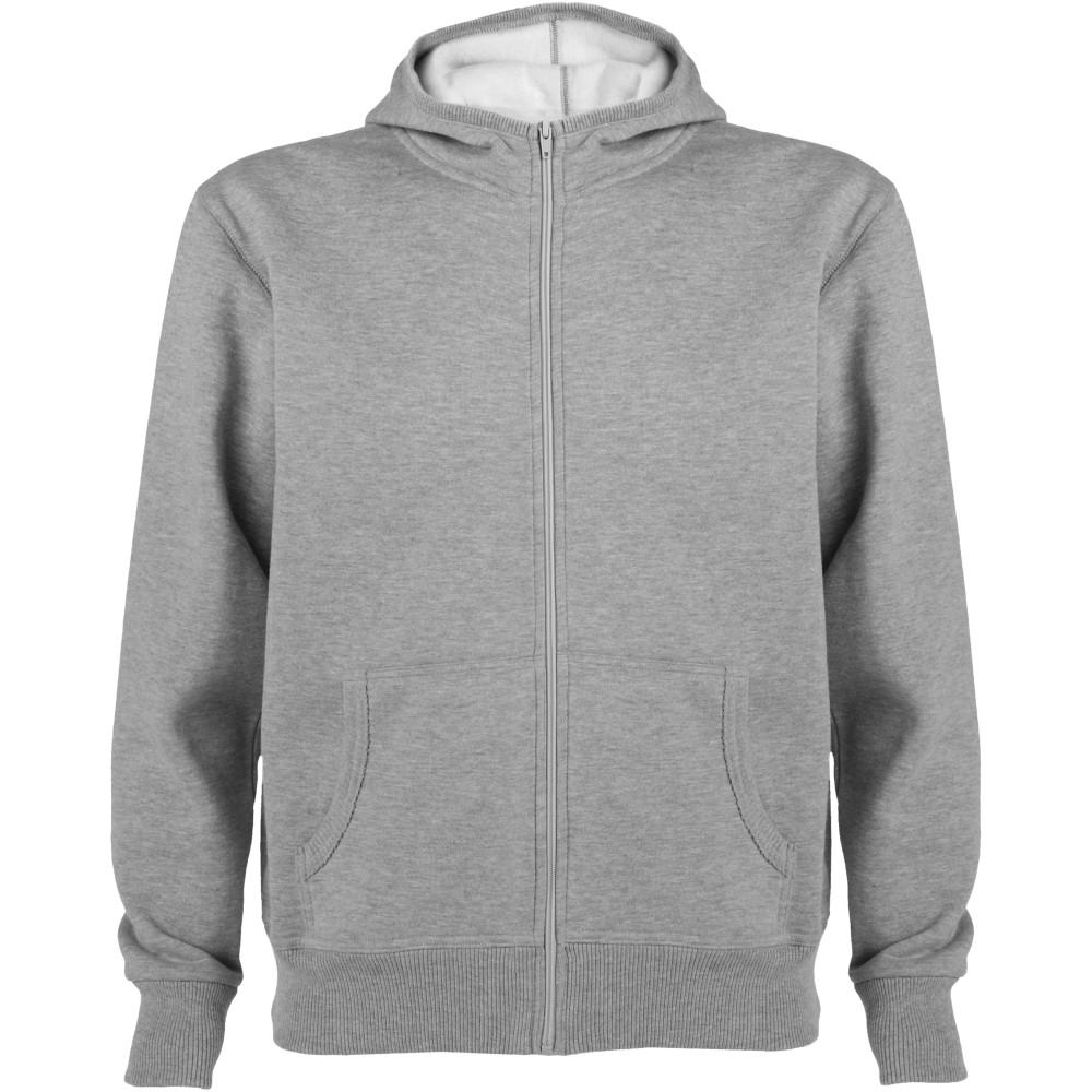 Roly Montblanc uniszex kapucnis pulóver, Marl Grey, S