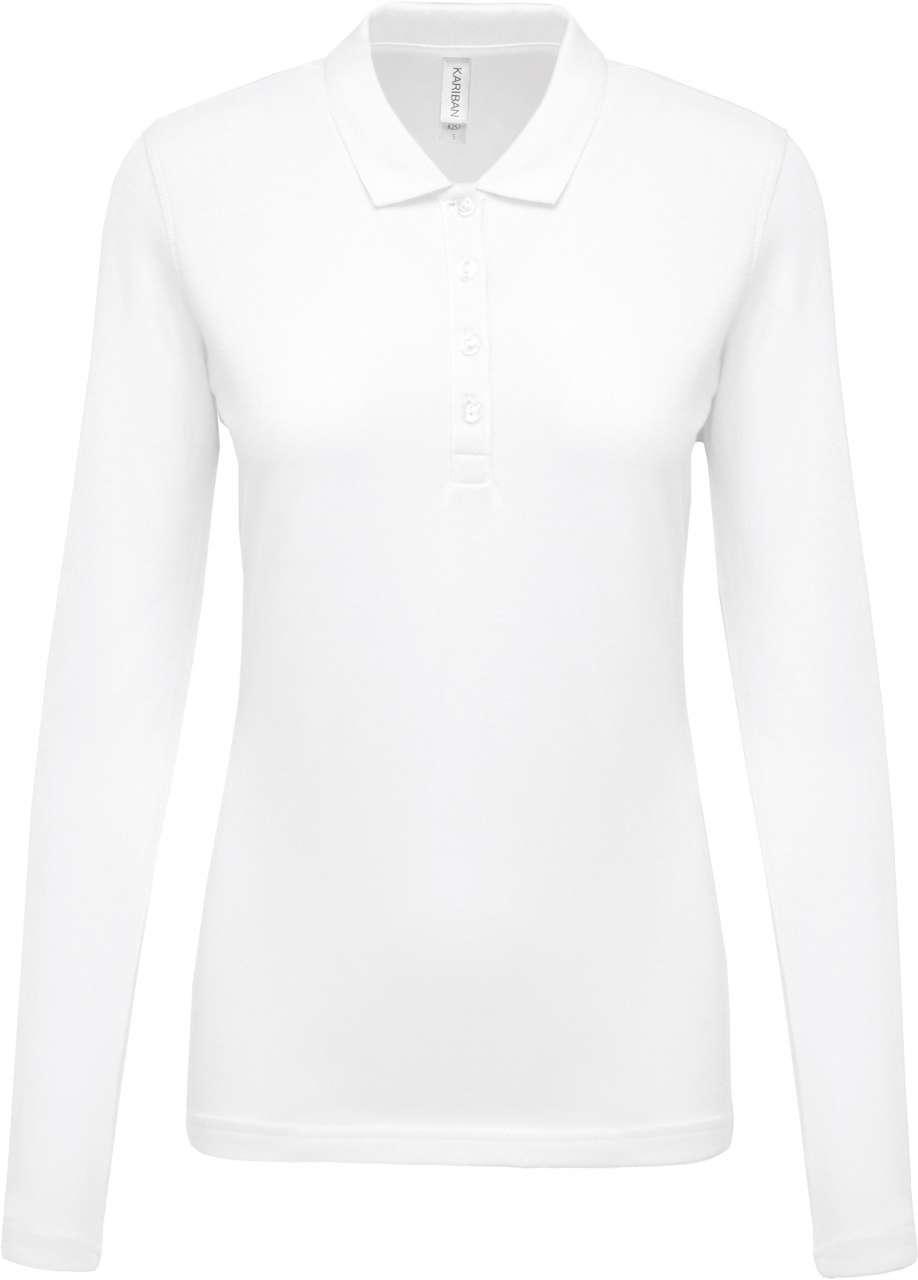 LADIES’ LONG-SLEEVED PIQUÉ POLO SHIRT