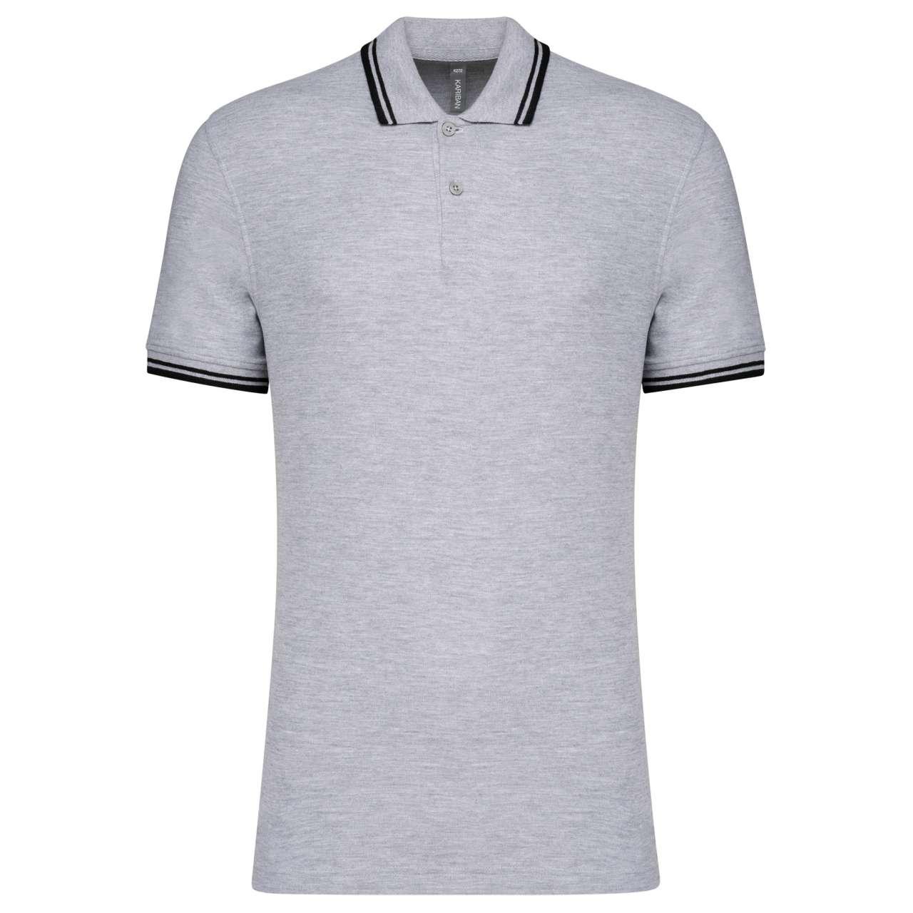 MEN'S 2 STRIPED SHORT SLEEVED POLOSHIRT