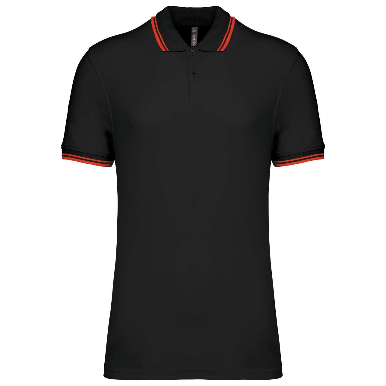 MEN'S 2 STRIPED SHORT SLEEVED POLOSHIRT