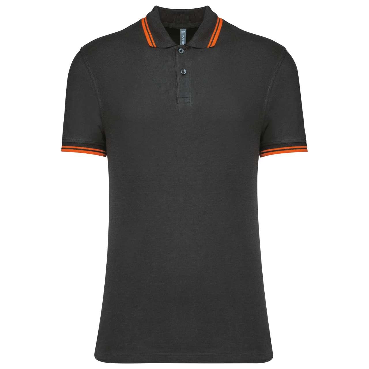 MEN'S 2 STRIPED SHORT SLEEVED POLOSHIRT