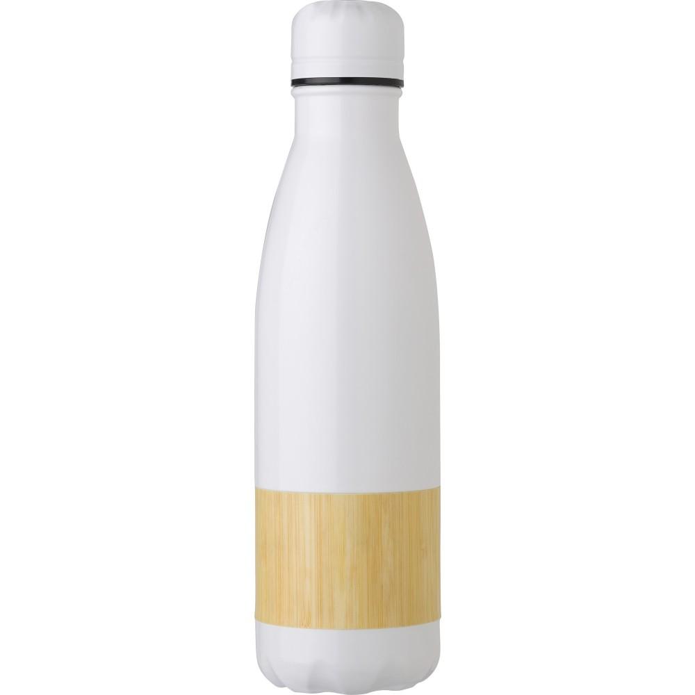 Rozsdamentes acél palack, 700 ml, fehér