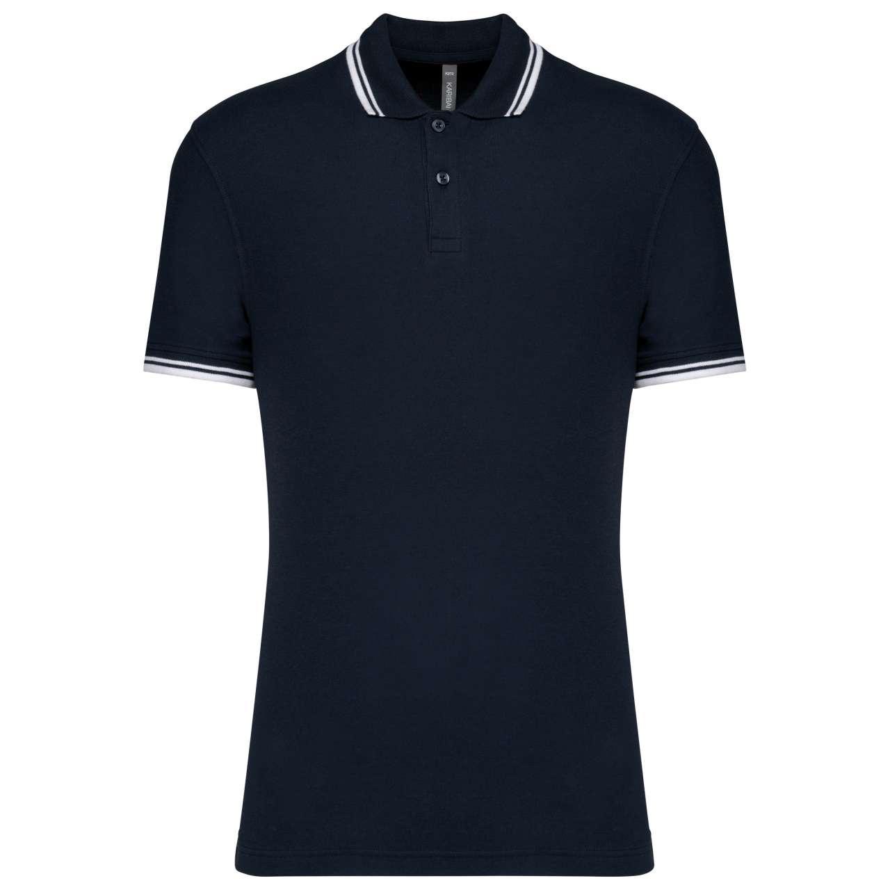 MEN'S 2 STRIPED SHORT SLEEVED POLOSHIRT