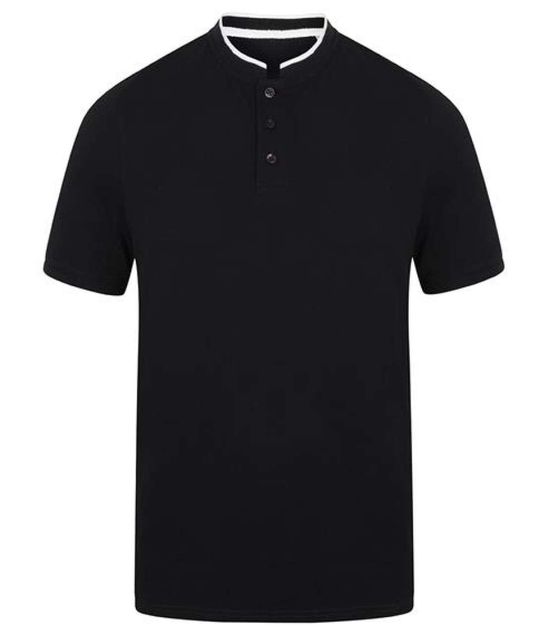 STAND COLLAR STRETCH POLO SHIRT