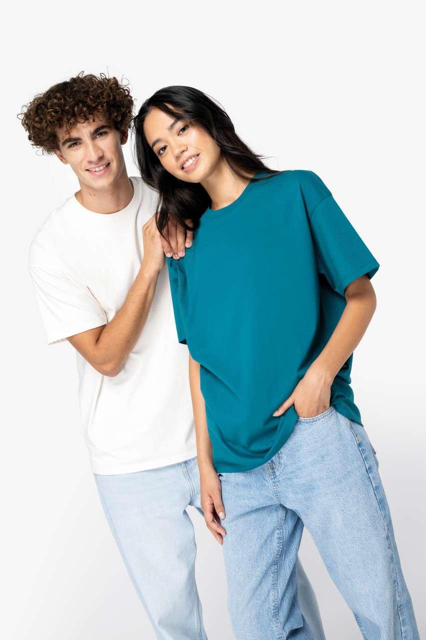 UNISEX SHOULDER LOOSE T-SHIRT