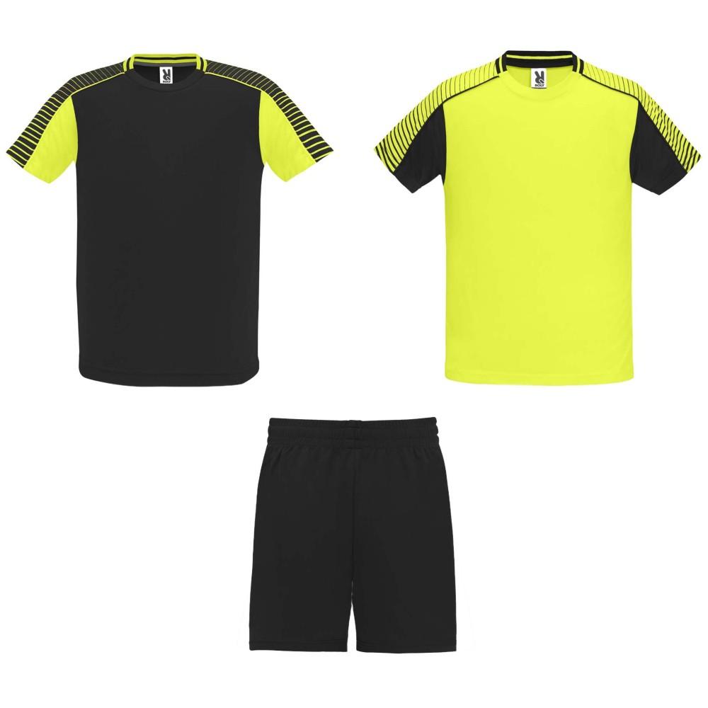 Juve gyerek sport szett, fluor yellow, solid black, 8