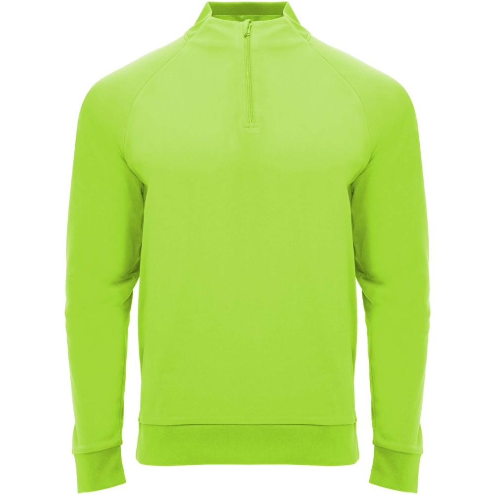 Epiro hosszú ujjú negyed cipzáros gyerekpulóver, fluor green, 16