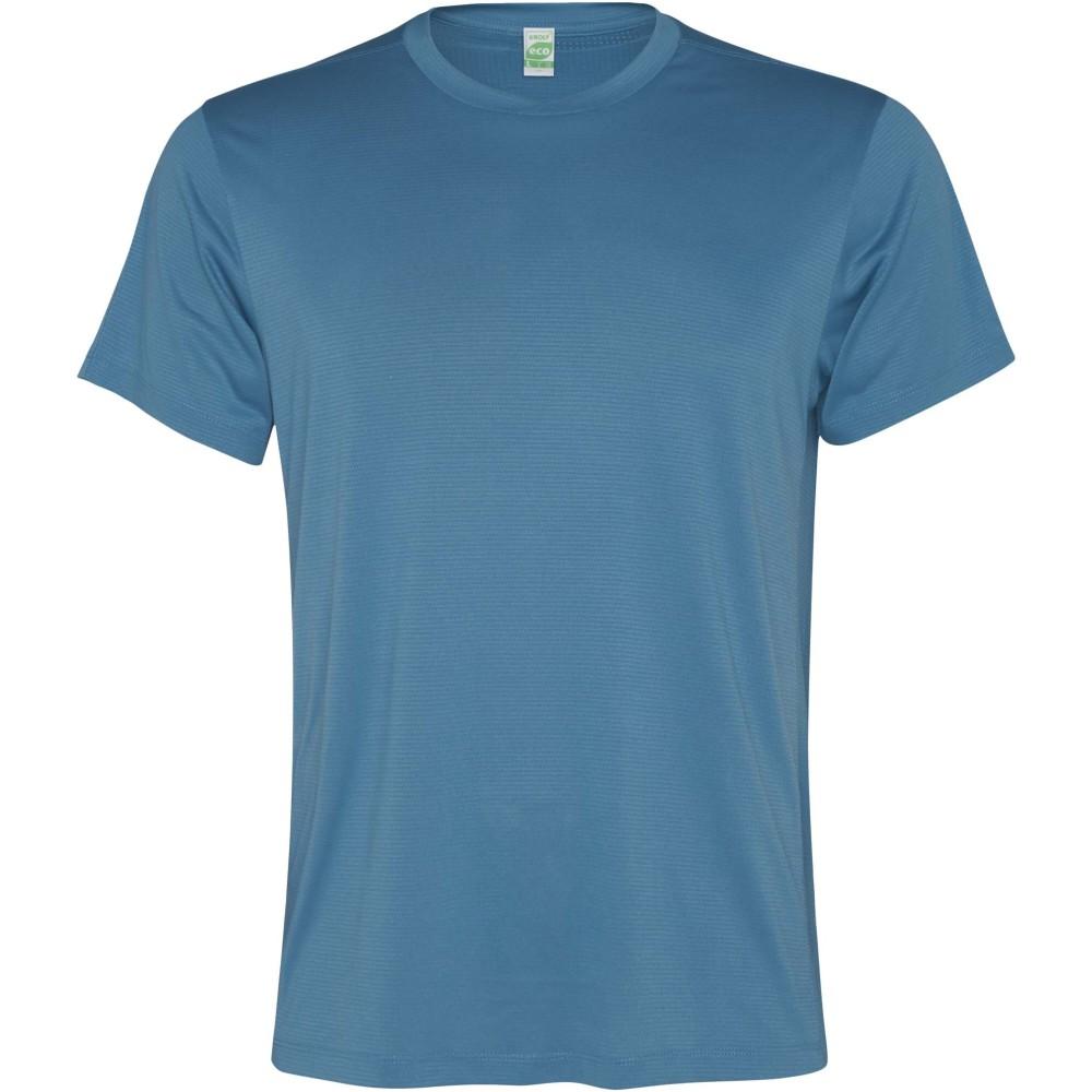 Slam rövid ujjú férfi sportpóló, storm blue, 2XL