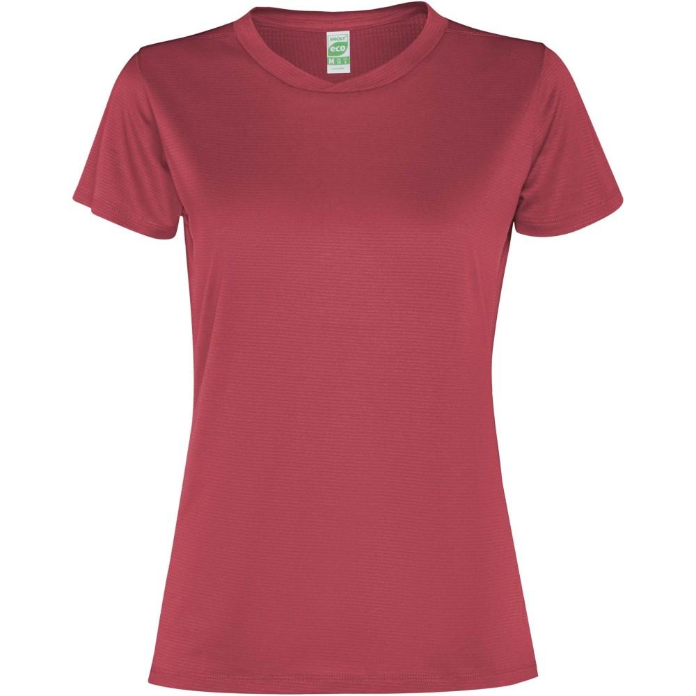 Slam rövid ujjú női sportpóló, berry red, XL