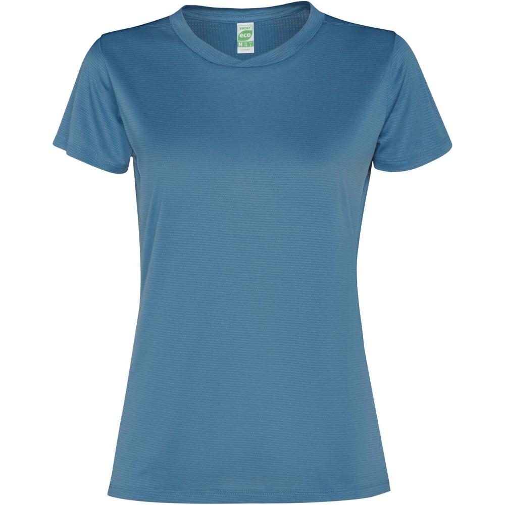 Slam rövid ujjú női sportpóló, storm blue, 2XL