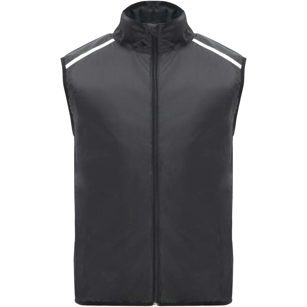 Jannu könnyű uniszex futómellény, solid black, 2XL