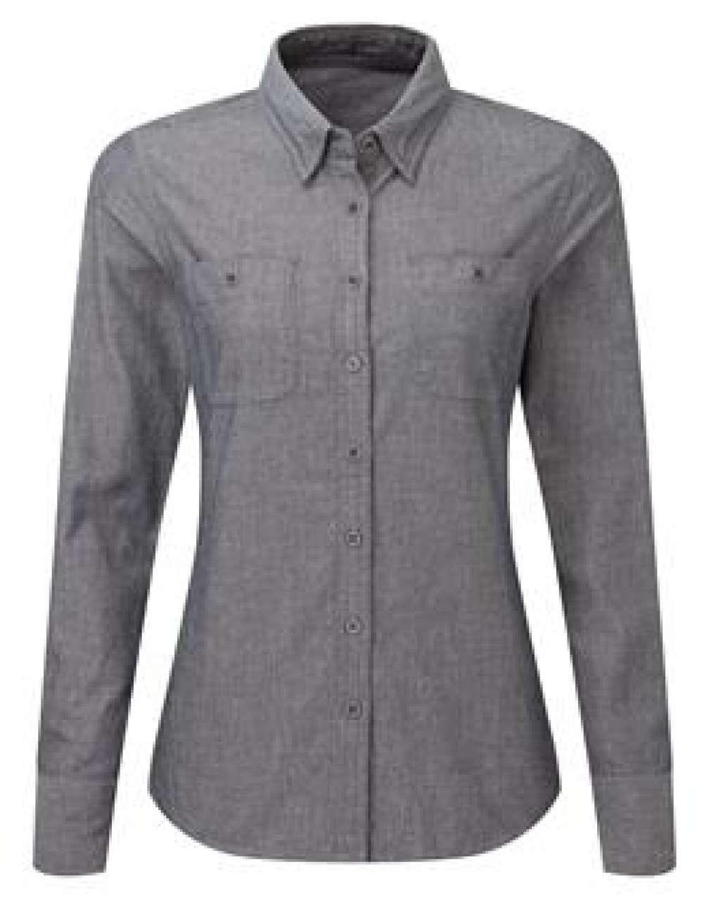 WOMEN'S ORGANIC CHAMBRAY FAIRTRADE SHIRT