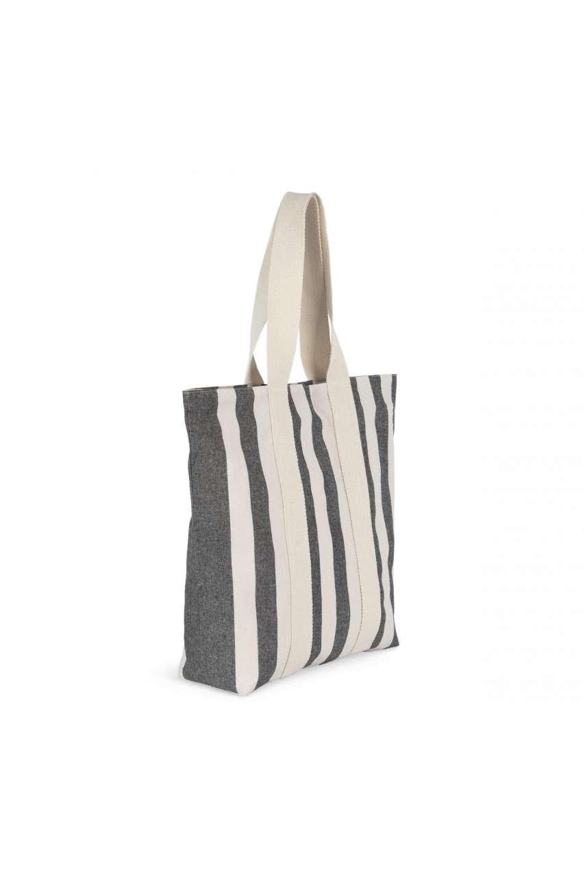 RECYCLED SHOPPING BAG - STRIPED PATTERN