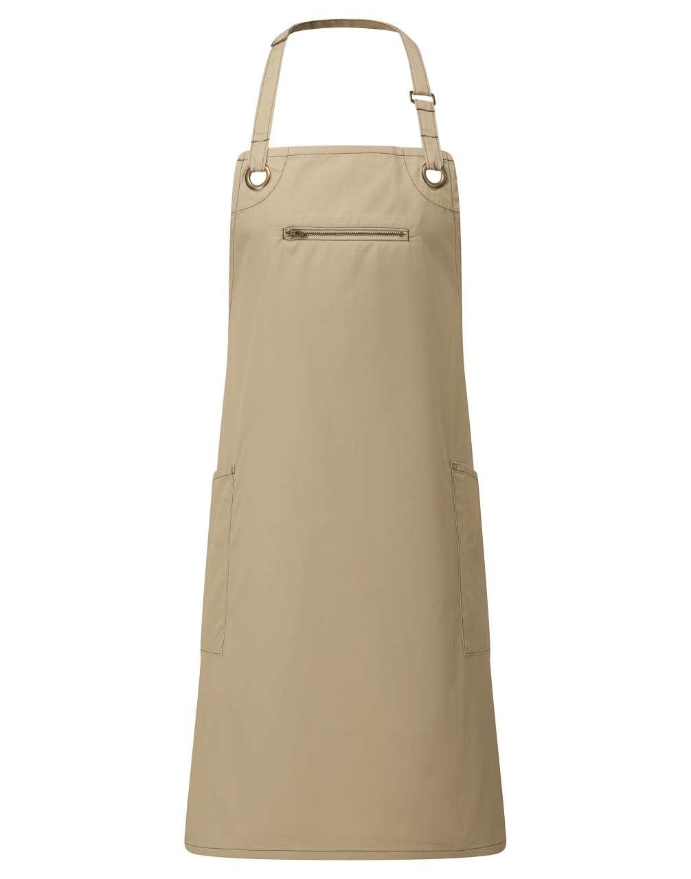 ‘BARLEY’ CONTRAST STITCH SUSTAINABLE BIB APRON