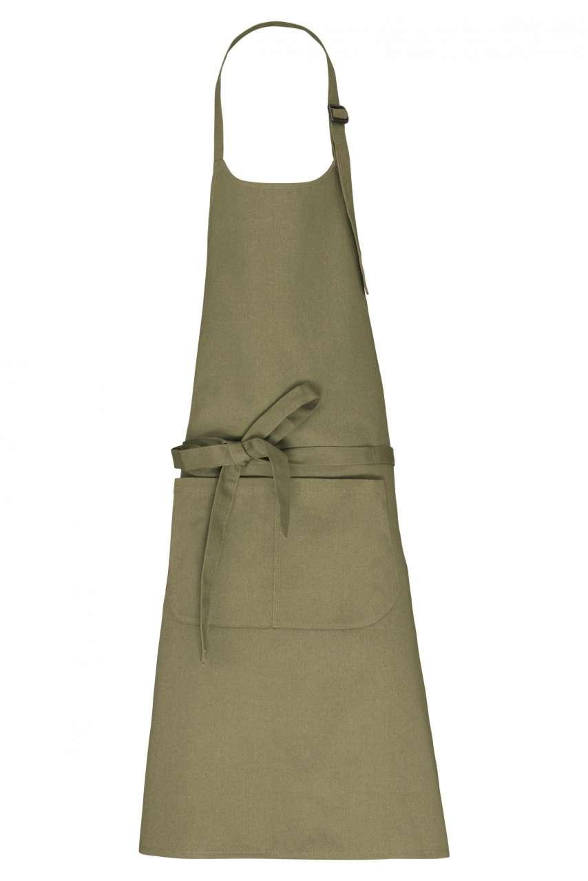 APRON WITH POCKET IN ORGANIC COTTON