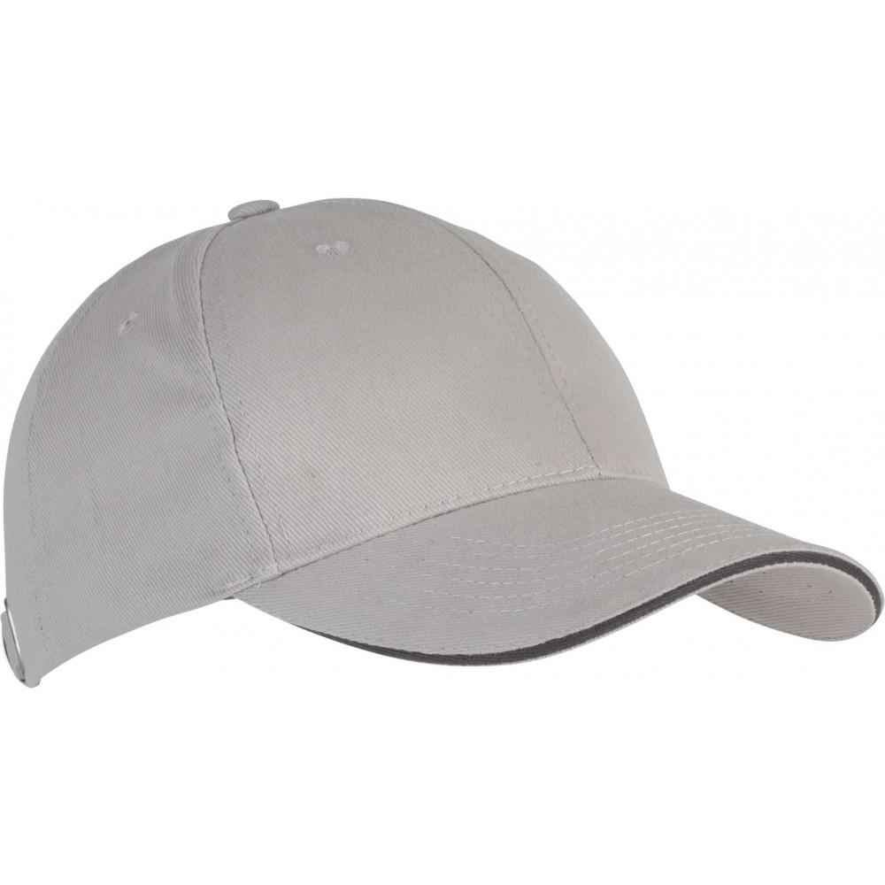 Kup Orlando 6 paneles sapka, Light Grey/Dark Grey, U