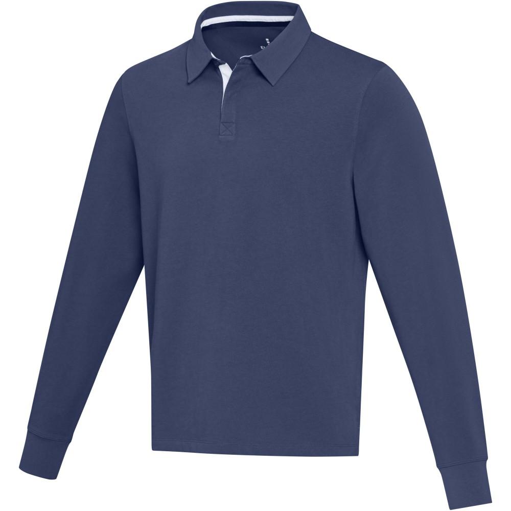 Elevate Clyde uniszex rugby pulóver, Navy, M
