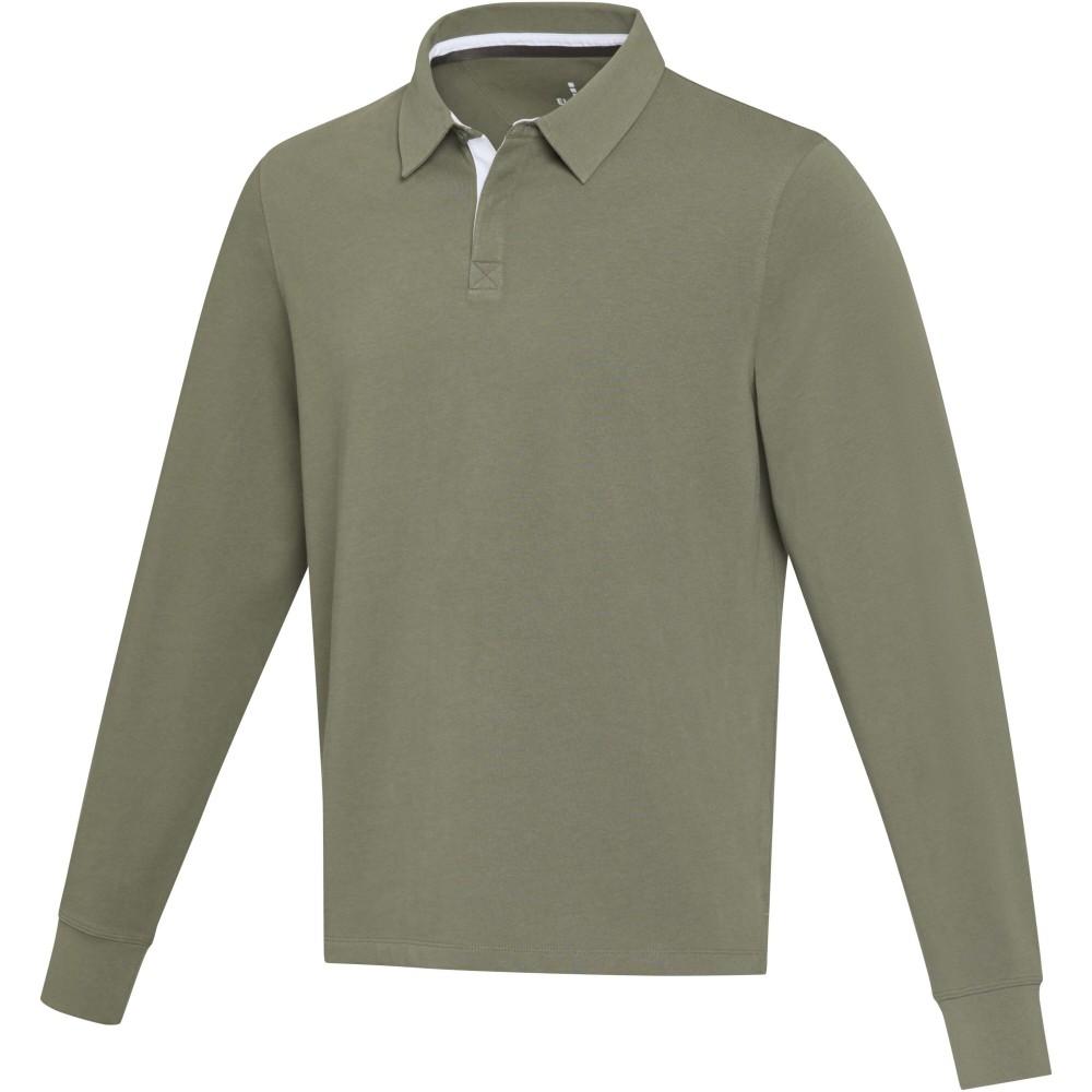 Elevate Clyde uniszex rugby pulóver, Green, 3XL