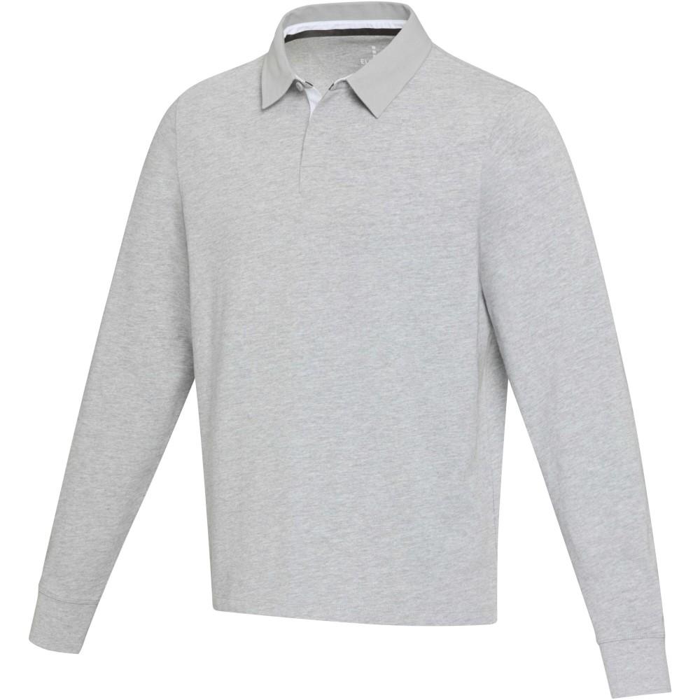 Elevate Clyde uniszex rugby pulóver, Heather grey, 3XL