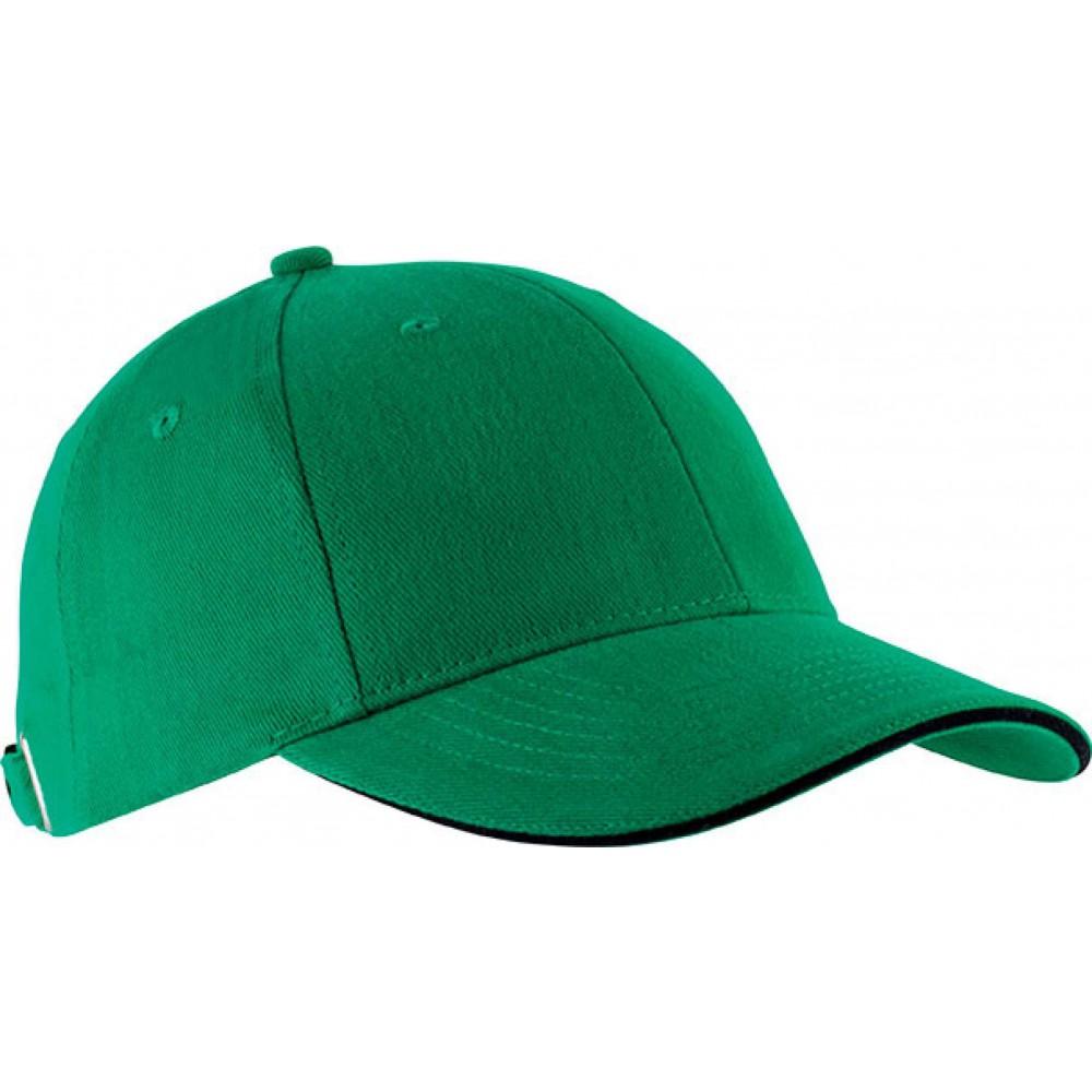 Kup Orlando 6 paneles sapka, Kelly Green/Black, U