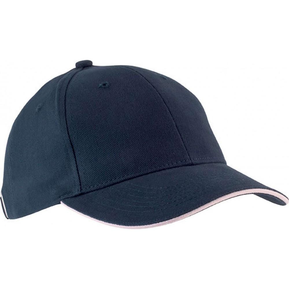 Kup Orlando 6 paneles sapka, Navy/Pink, U